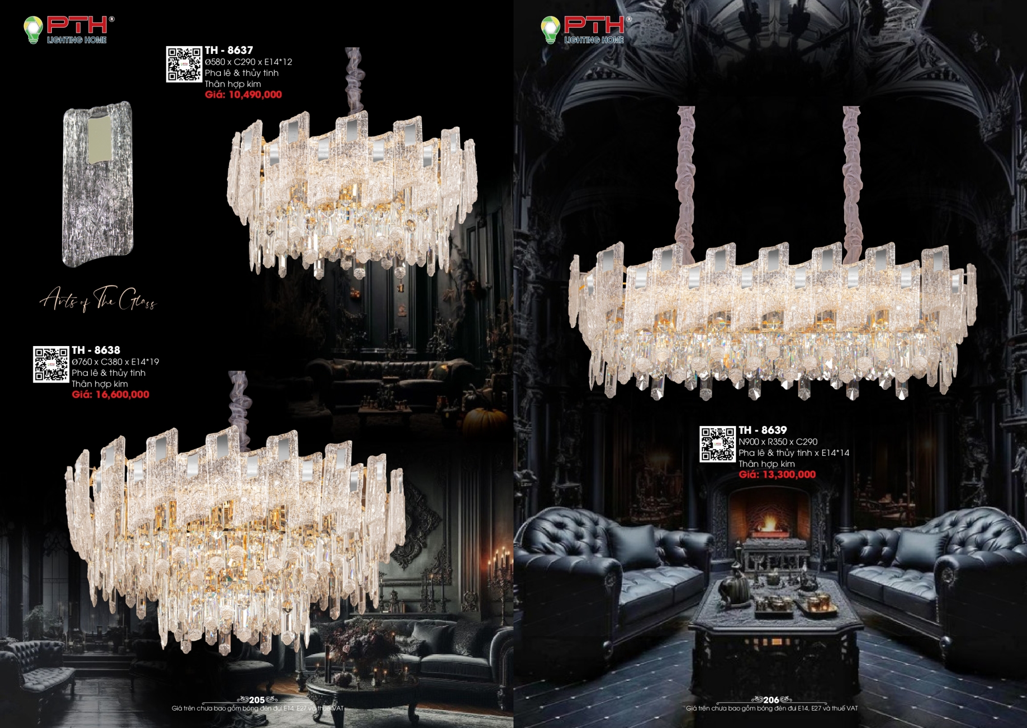 Bảng giá đèn trang trí PTH Lighting Home 2026